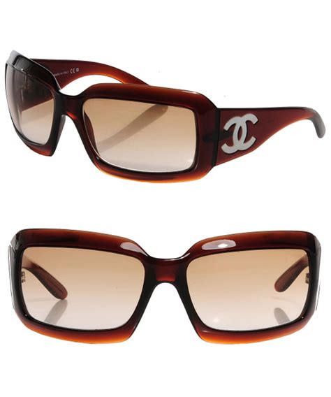 chanel sunglasses brown|chanel sunglasses with clear sides.